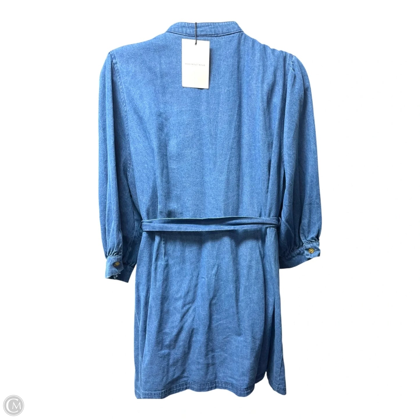 Dress Casual Midi By Who What Wear In Blue Denim, Size: 4x