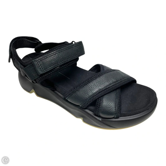 Sandals Heels Platform By Ecco In Black, Size: 10.5