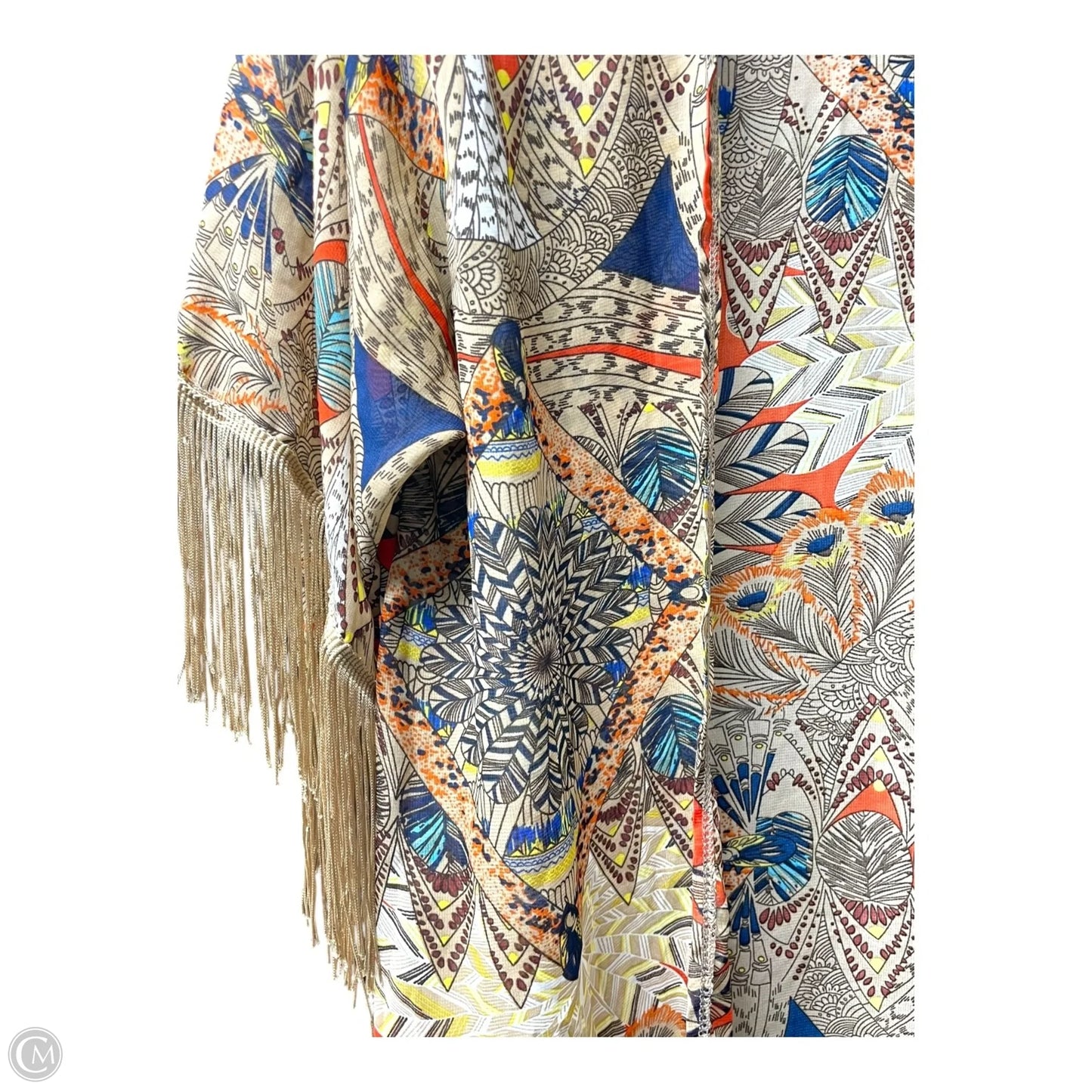 Kimono By Clothes Mentor In Multi-colored, Size: L