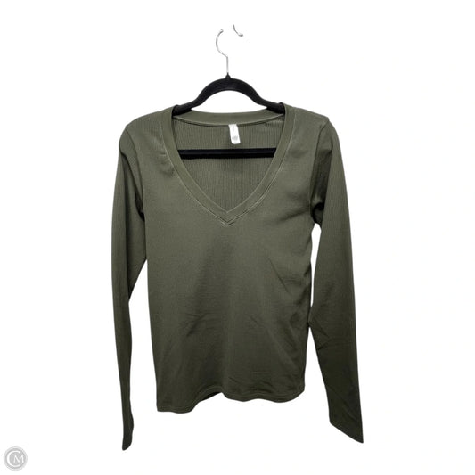 Athletic Top Long Sleeve Crewneck By Athleta In Green, Size: M