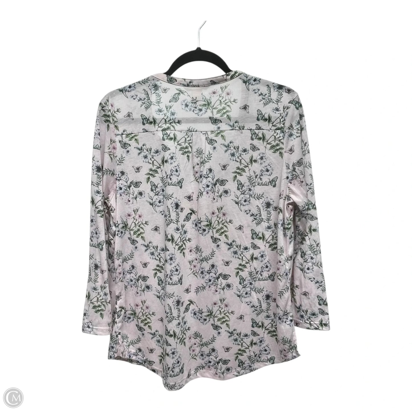Top Long Sleeve By H&m In Floral Print, Size: M