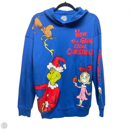 Sweatshirt Hoodie By Clothes Mentor In Blue, Size: Xl