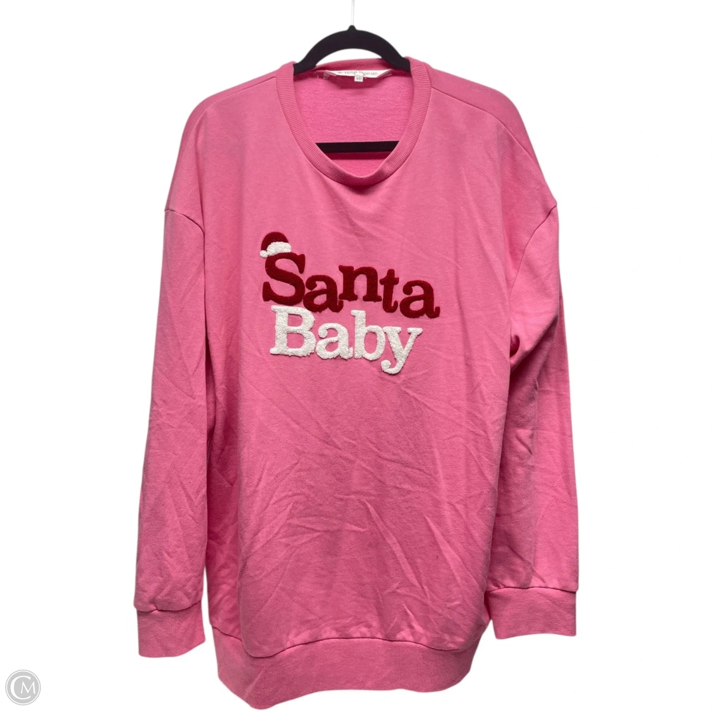 Sweatshirt Crewneck By THE ROYAL  In Pink & Red, Size: Xl