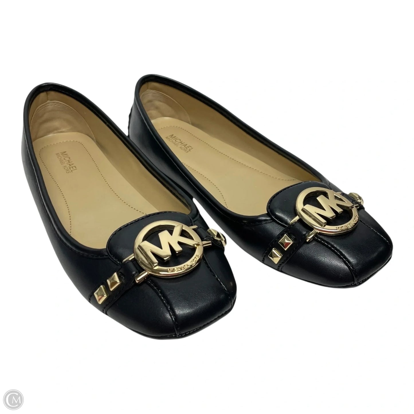 Shoes Flats By Michael By Michael Kors In Black & Tan, Size: 8