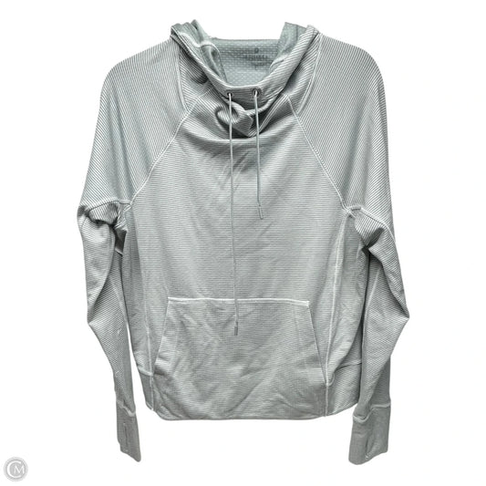Athletic Sweatshirt Hoodie By Athleta In Grey, Size: L