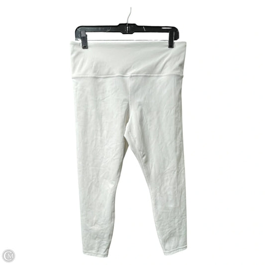 Athletic Leggings By Athleta In White, Size: L