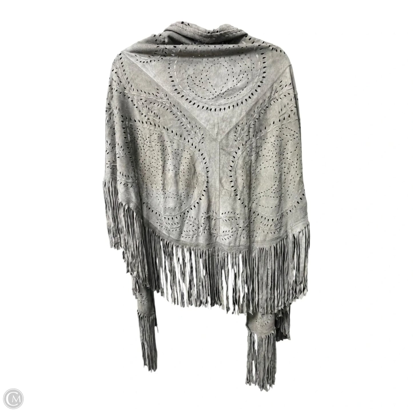 Shawl By treasures In Grey, Size: Osfm