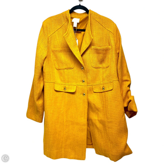 Coat Other By Chicos In Yellow, Size: Xl