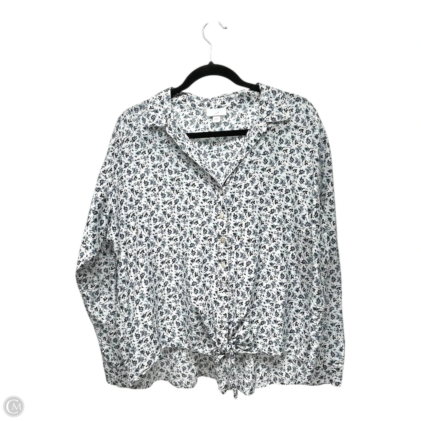 Top Long Sleeve By J. Jill In Floral Print, Size: L