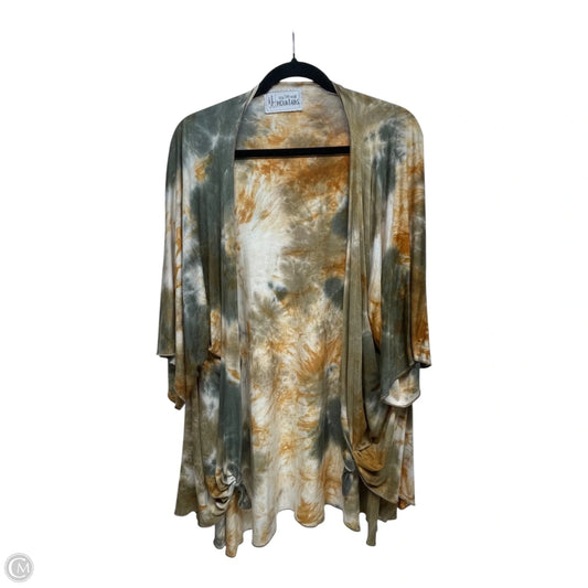 Cardigan By SIMPLY SAGUARO  In Green & Orange, Size: Osfm