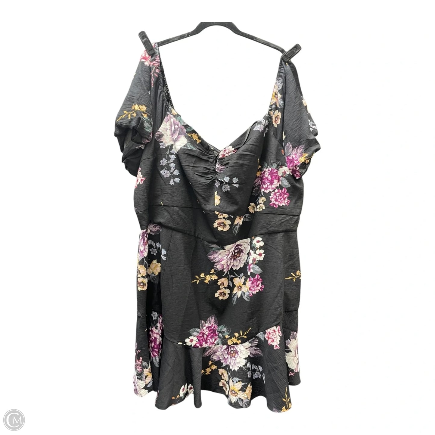 Dress Casual Short By City Chic In Floral Print, Size: Xxl