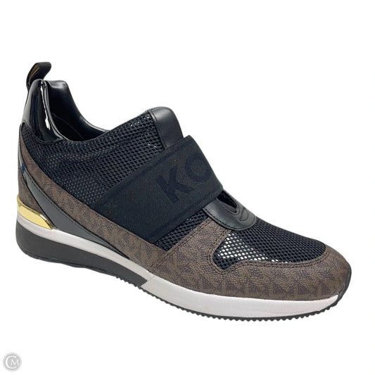 Shoes Sneakers By Michael By Michael Kors In Brown & White, Size: 10