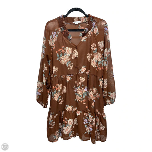 Dress Casual Short By American Eagle In Floral Print, Size: L