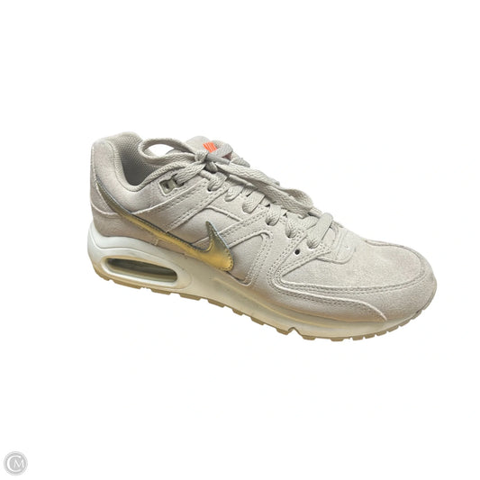 Shoes Sneakers By Nike In Gold & Grey, Size: 9.5