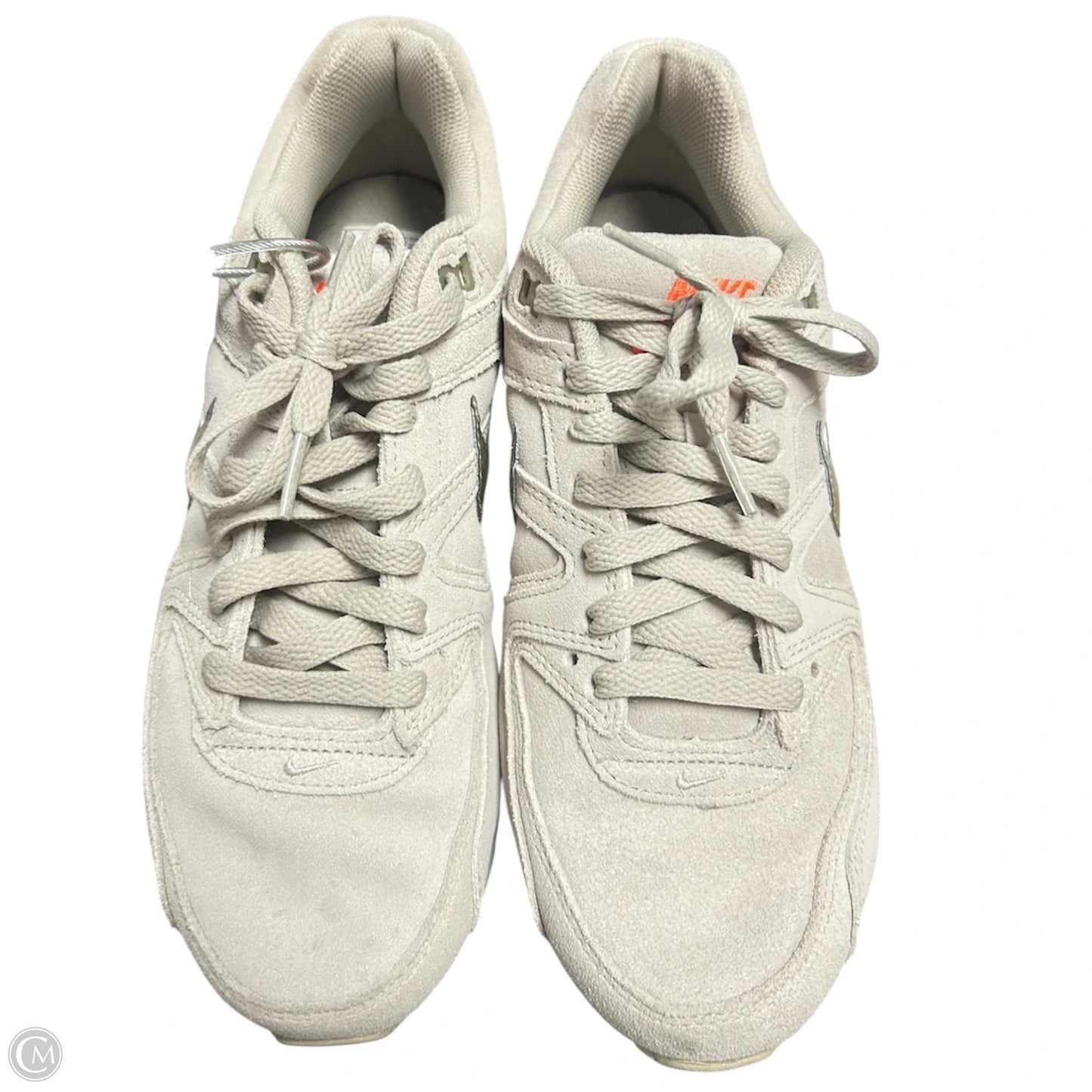 Shoes Sneakers By Nike In Gold & Grey, Size: 9.5