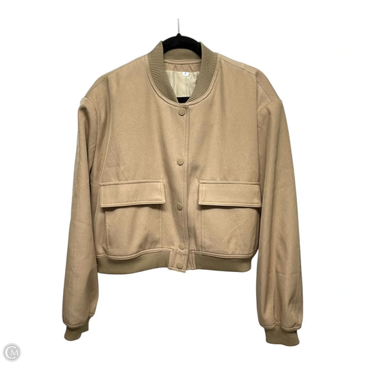 Jacket Other By Clothes Mentor In Tan, Size: L