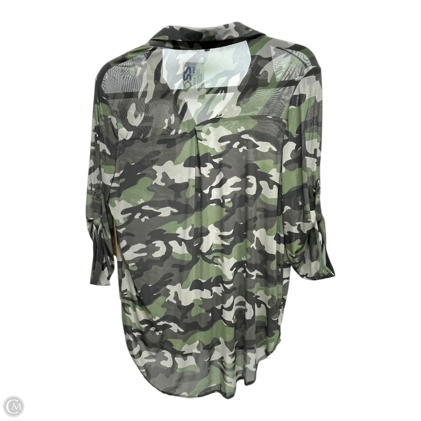 Top Short Sleeve By Eden & Olivia In Camouflage Print, Size: L