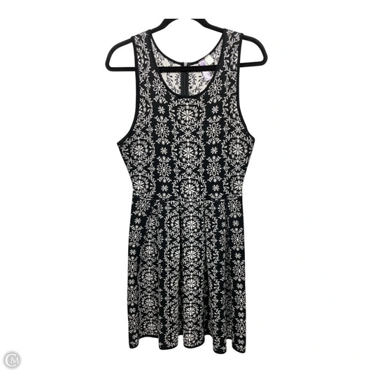 Dress Sweater By Alya In Black & White, Size: L