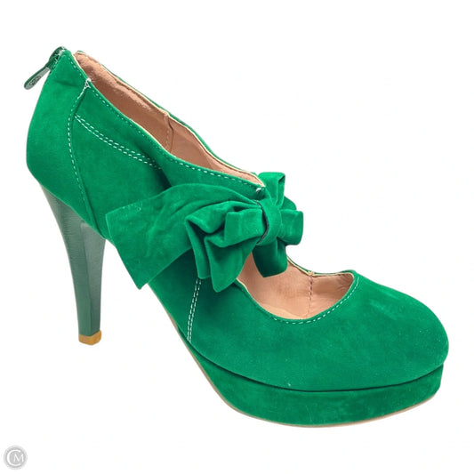 Shoes Heels Stiletto By Clothes Mentor In Green & Tan, Size: 7.5