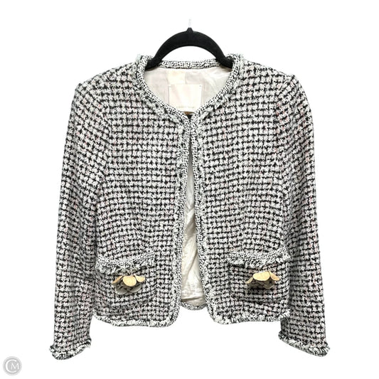 Blazer By Rebecca Taylor In Black & Pink, Size: S