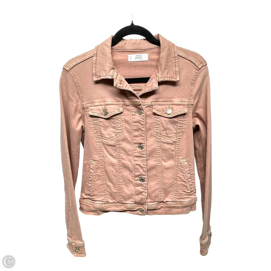 Jacket Denim By Mango In Pink Denim, Size: S