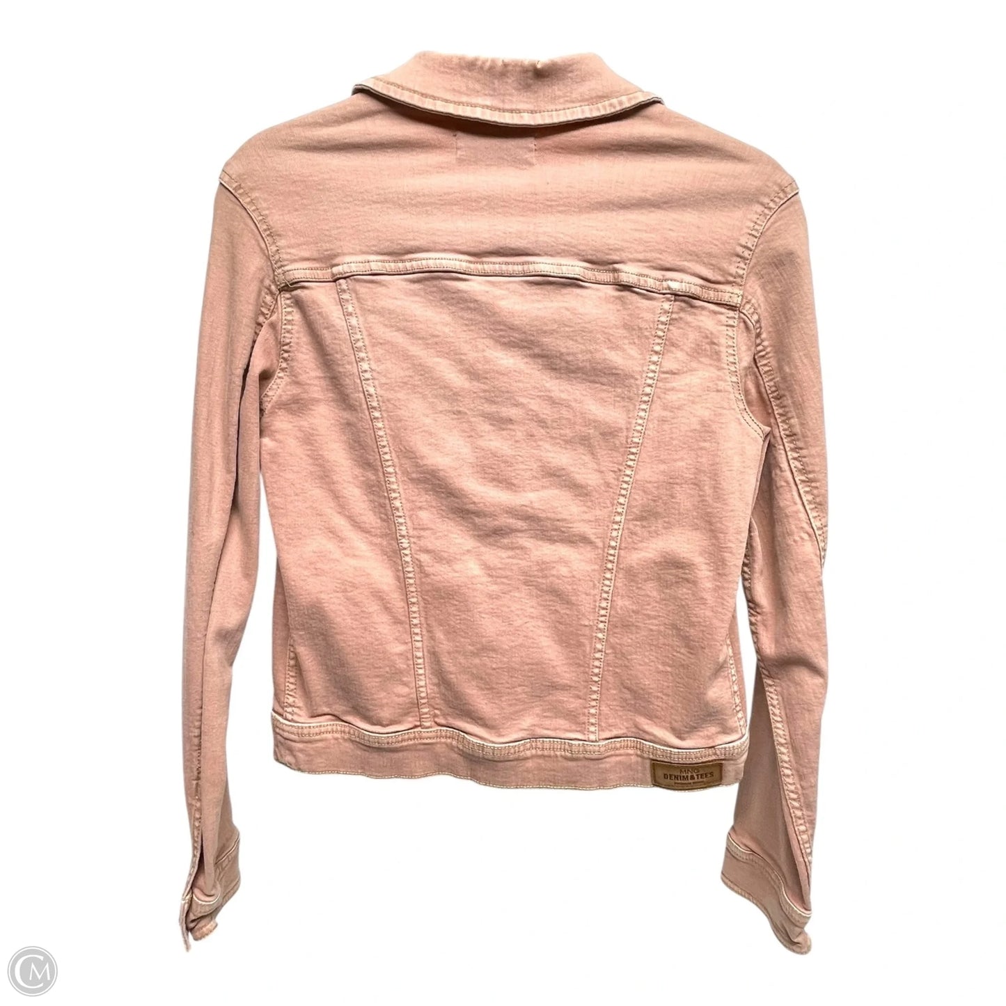 Jacket Denim By Mango In Pink Denim, Size: S