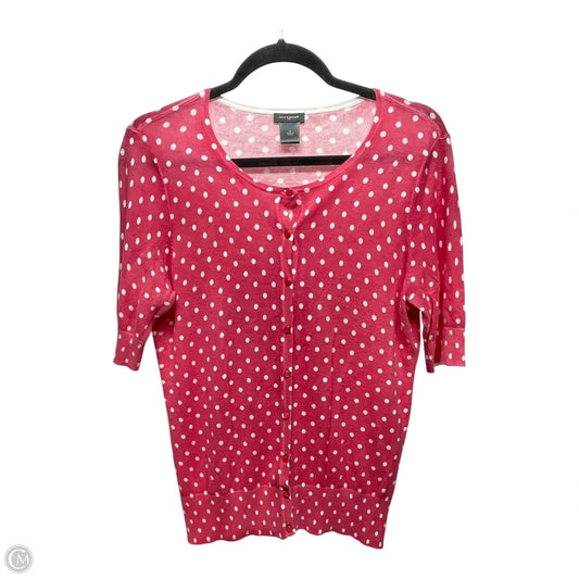 Cardigan By Ann Taylor In Polkadot Pattern, Size: M