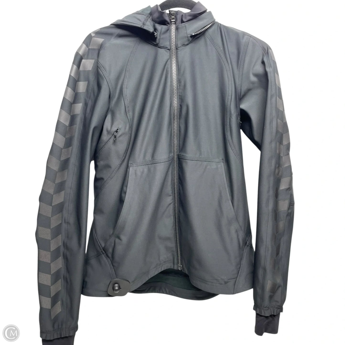 Athletic Jacket By Lululemon In Black, Size: 6