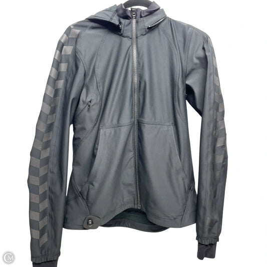 Athletic Jacket By Lululemon In Black, Size: 6