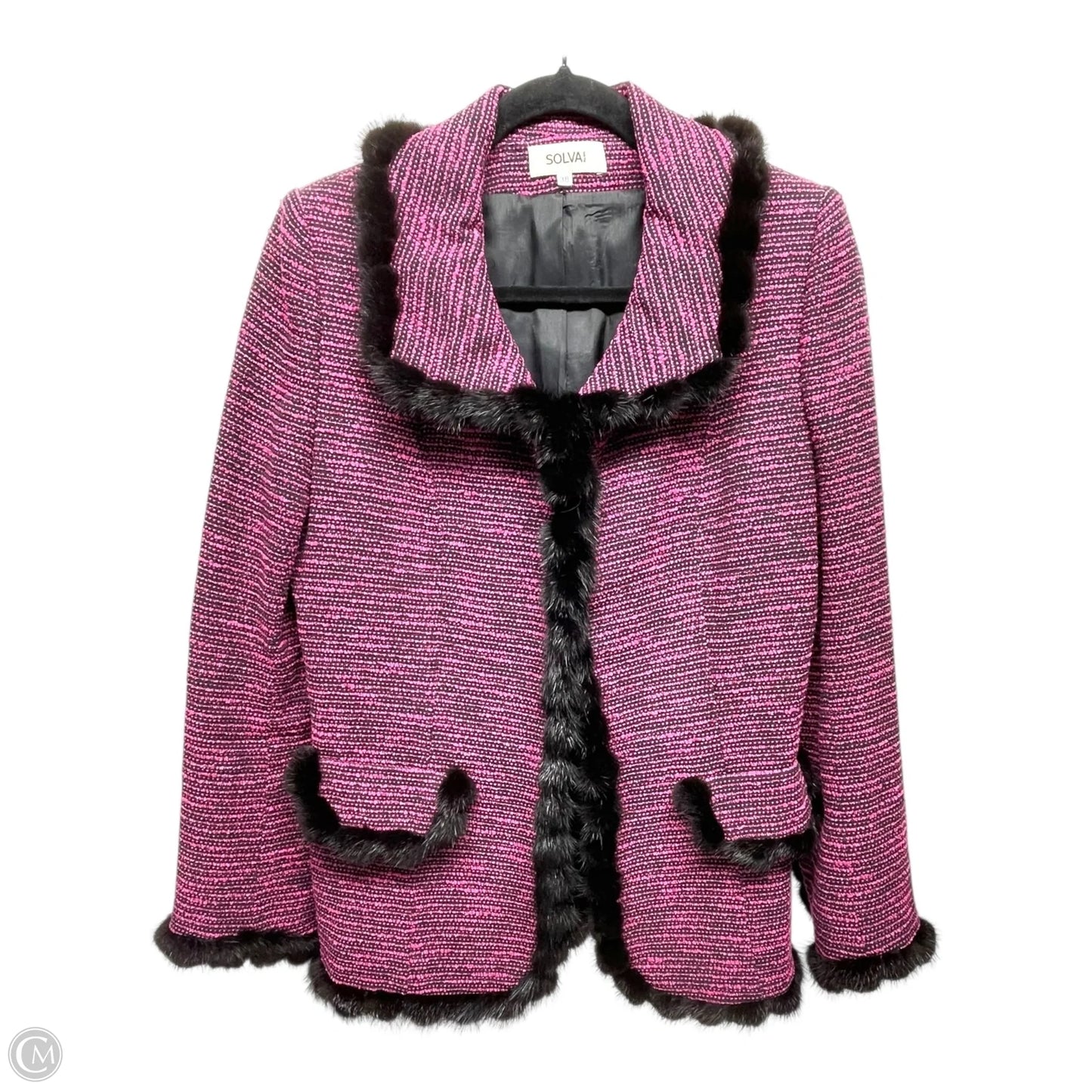 Coat Other By Clothes Mentor In Black & Pink, Size: S