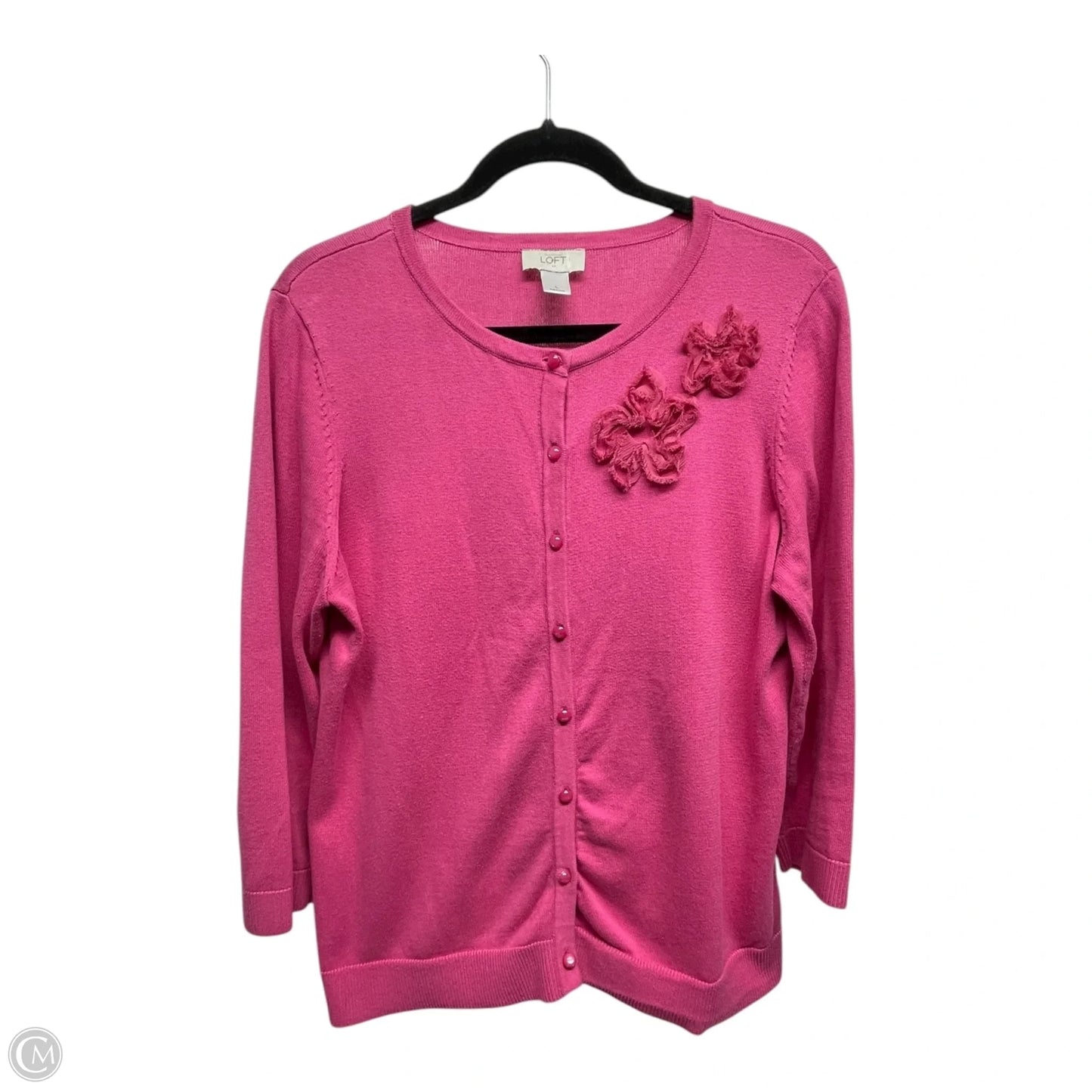 Cardigan By Loft In Pink, Size: L