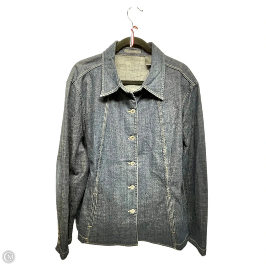 Jacket Denim By Liz Claiborne In Blue Denim, Size: 3x