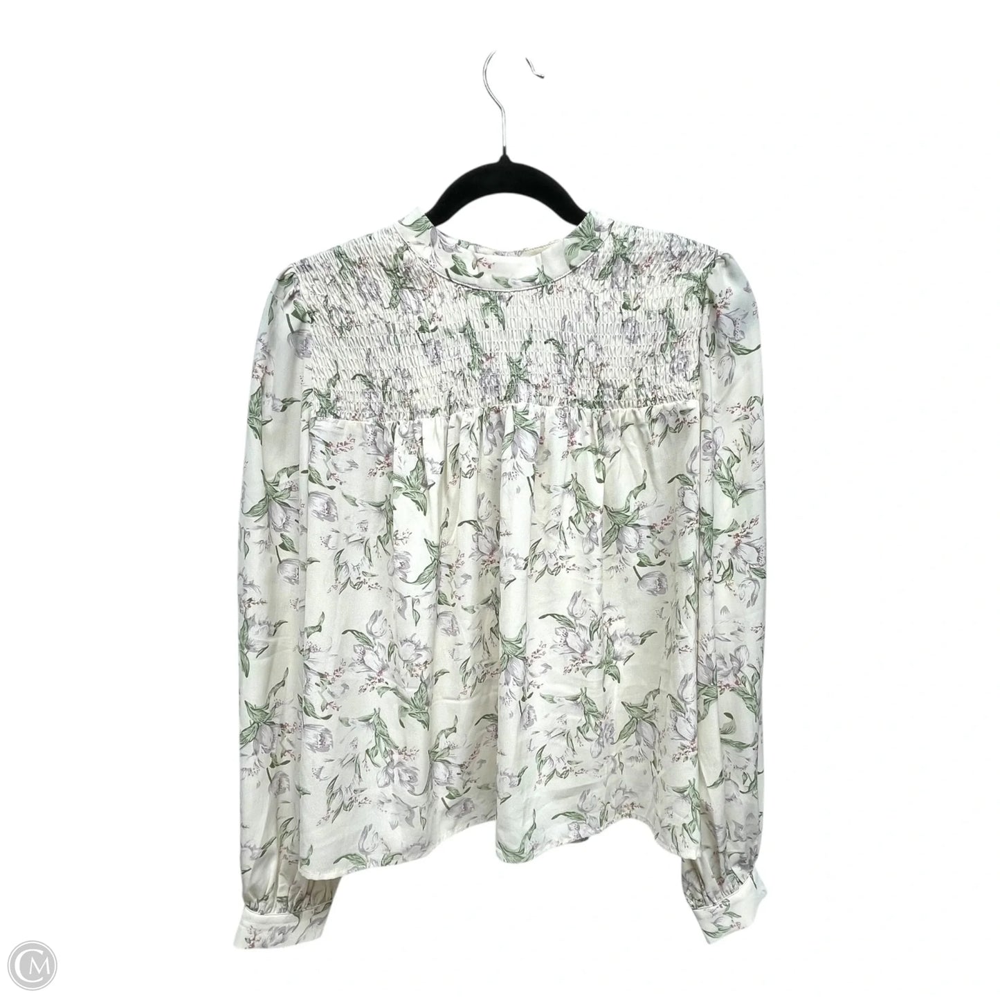 Top Long Sleeve By ALL IN FAVOR In Floral Print, Size: M