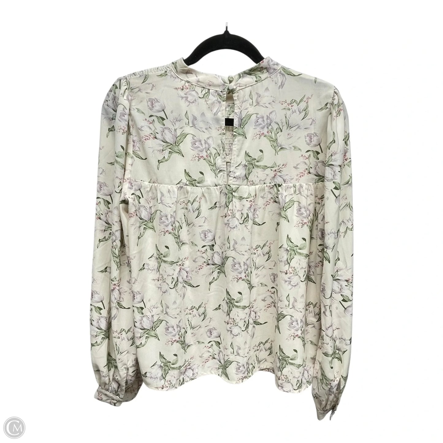 Top Long Sleeve By ALL IN FAVOR In Floral Print, Size: M