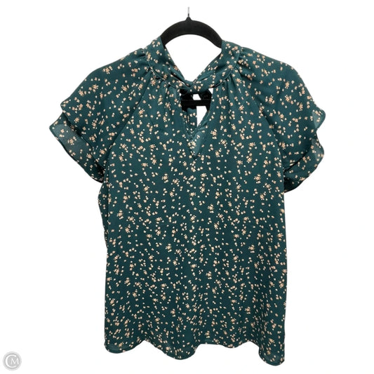 Top Short Sleeve By Pleione In Floral Print, Size: S