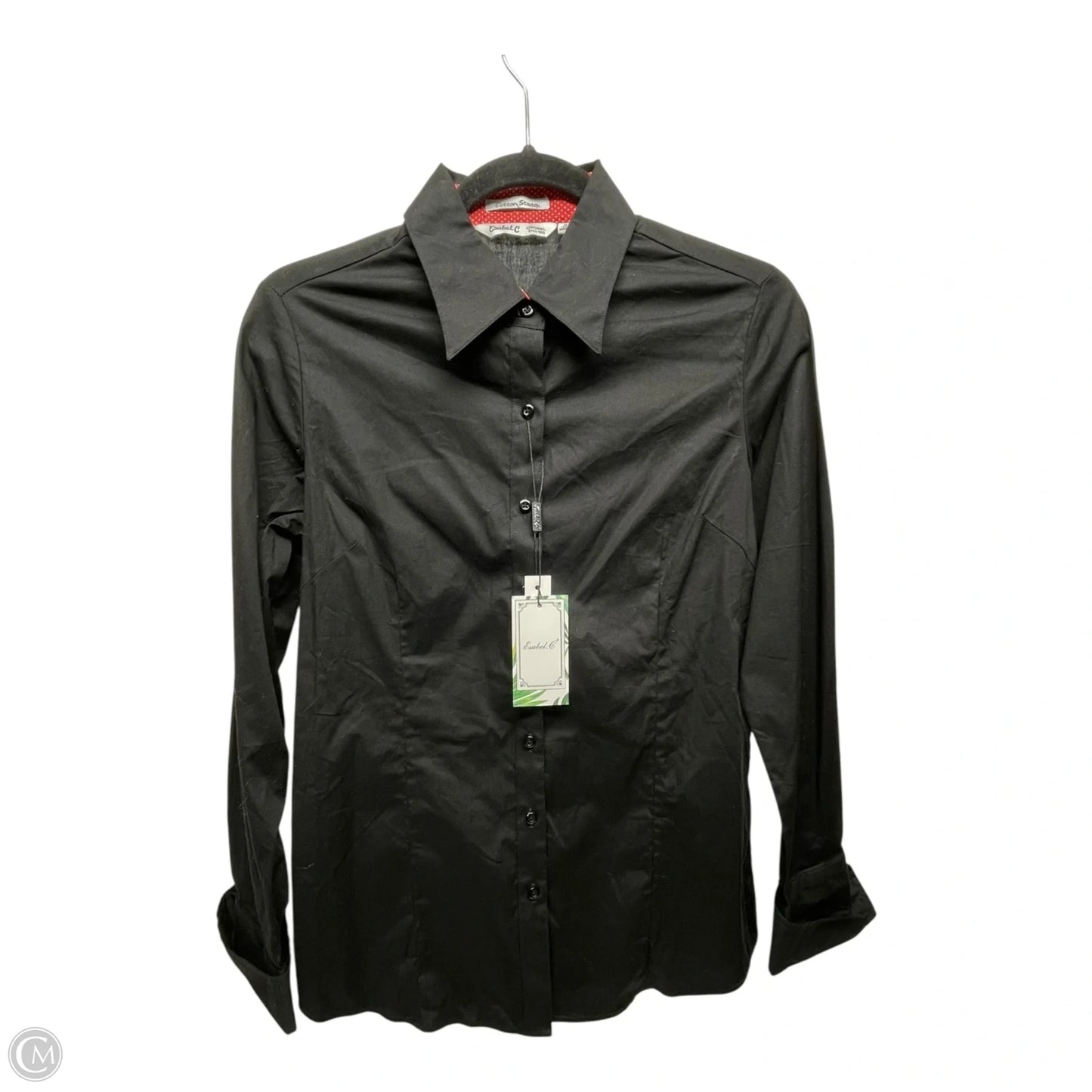 Top Long Sleeve By esabel.c In Black, Size: S