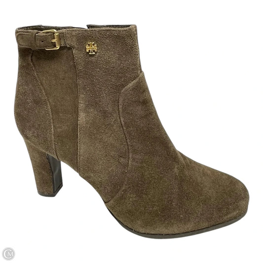 Boots Designer By Tory Burch In Brown, Size: 10