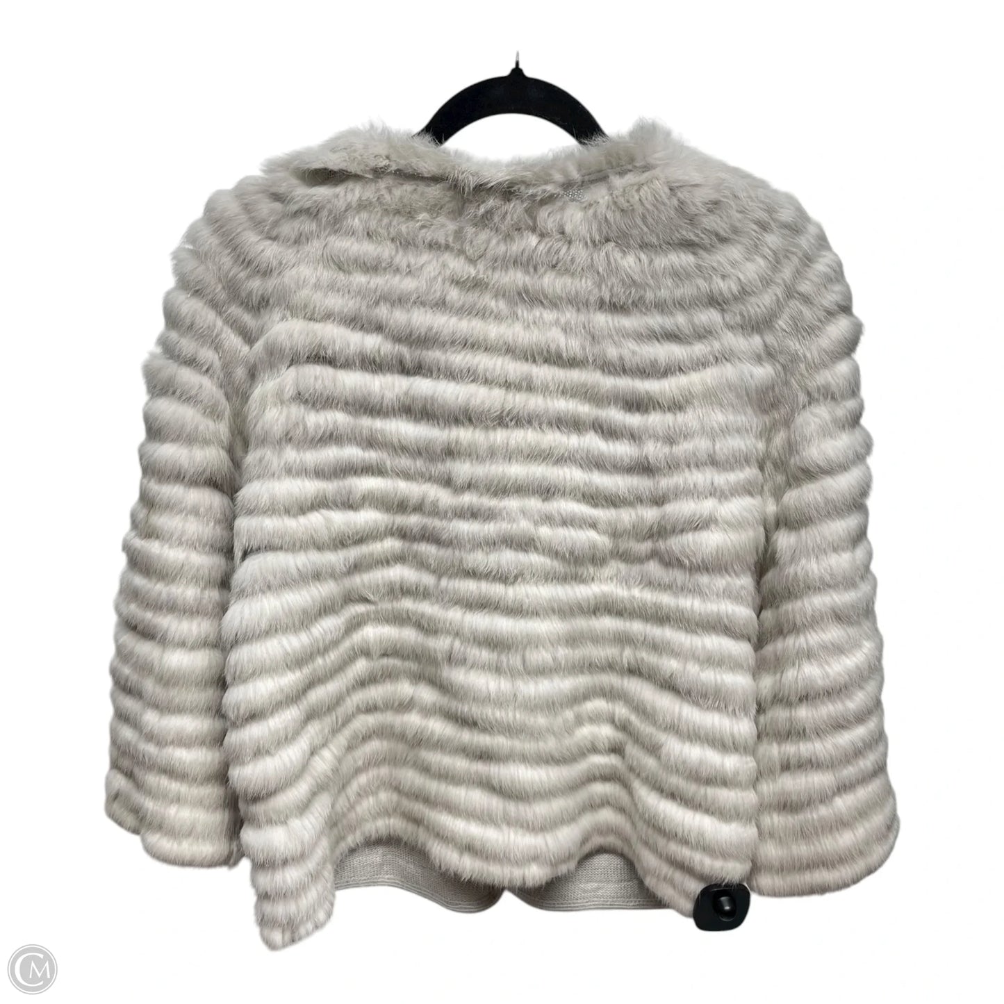 Jacket 100% Rabbit Fur & Sherpa By DOLCECABO In Cream, Size: L