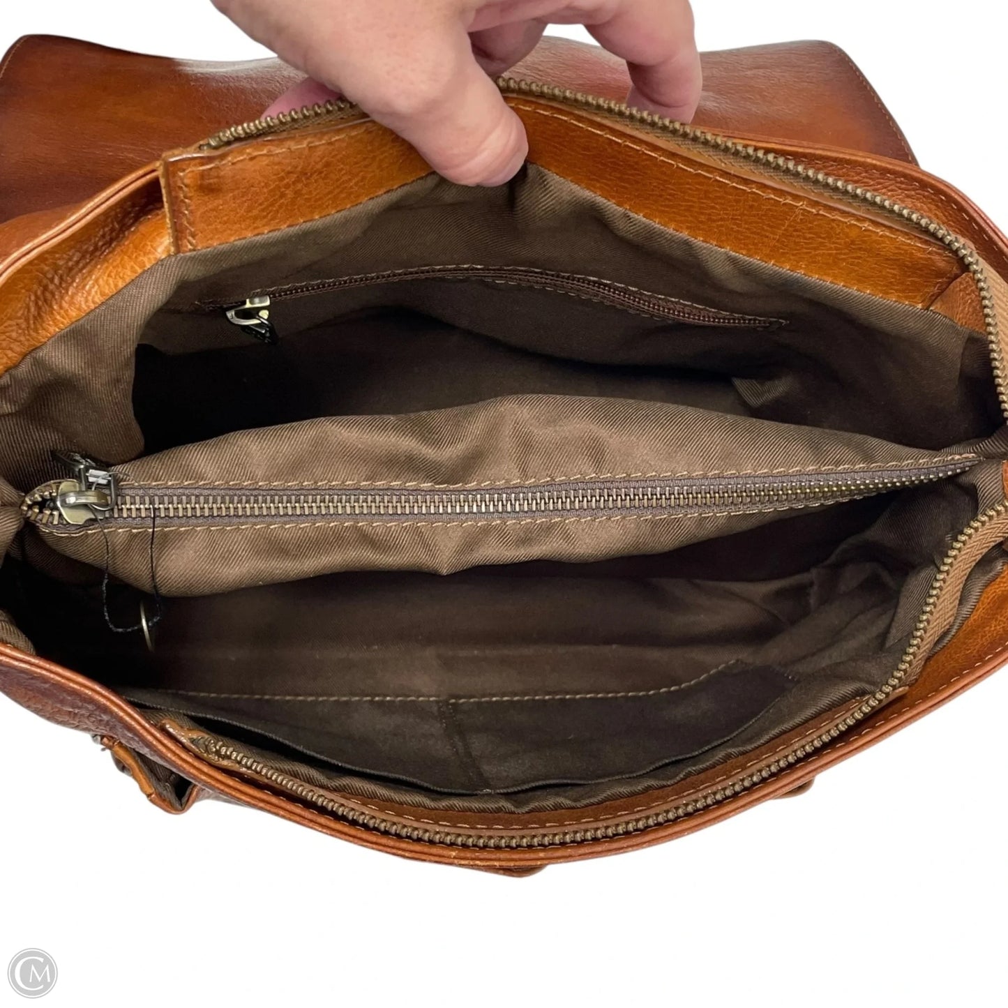 Handbag Leather By PRATESI FIRENZE, Size: Medium
