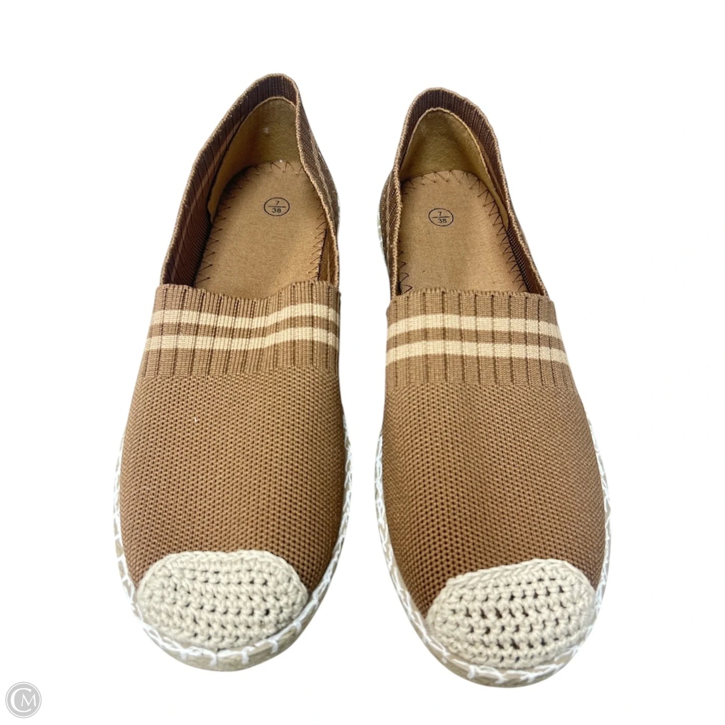 Shoes Flats By Clothes Mentor In Brown, Size: 7