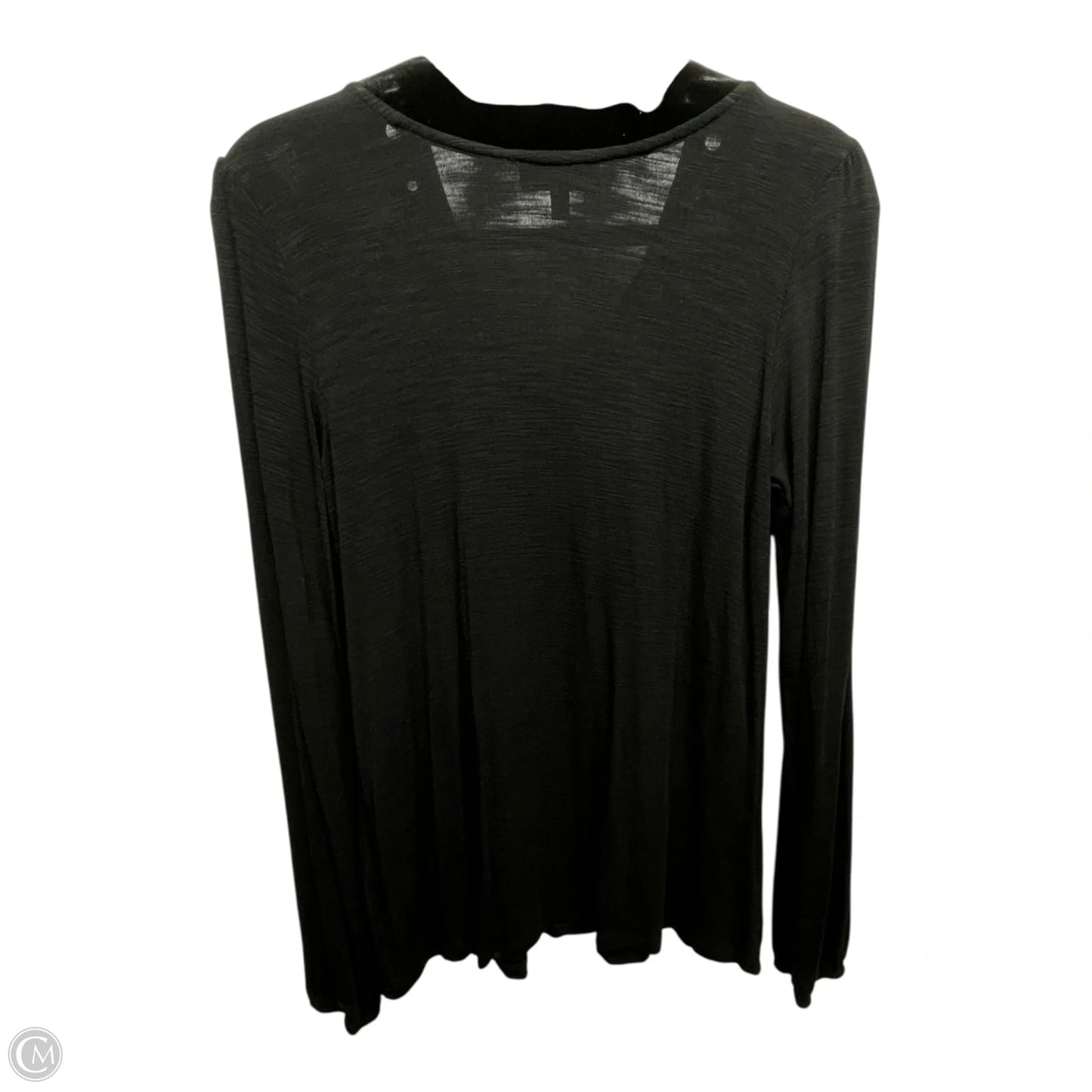 Top Long Sleeve Designer By Neiman Marcus In Black, Size: M