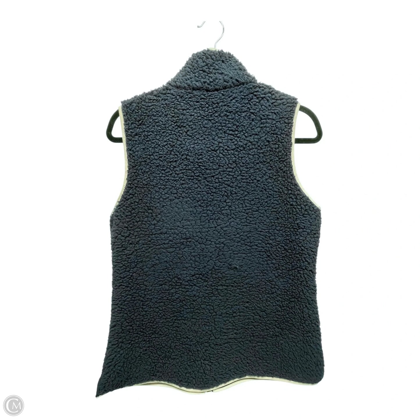 Vest Faux Fur & Sherpa By Sail To Sable In Blue & White, Size: M