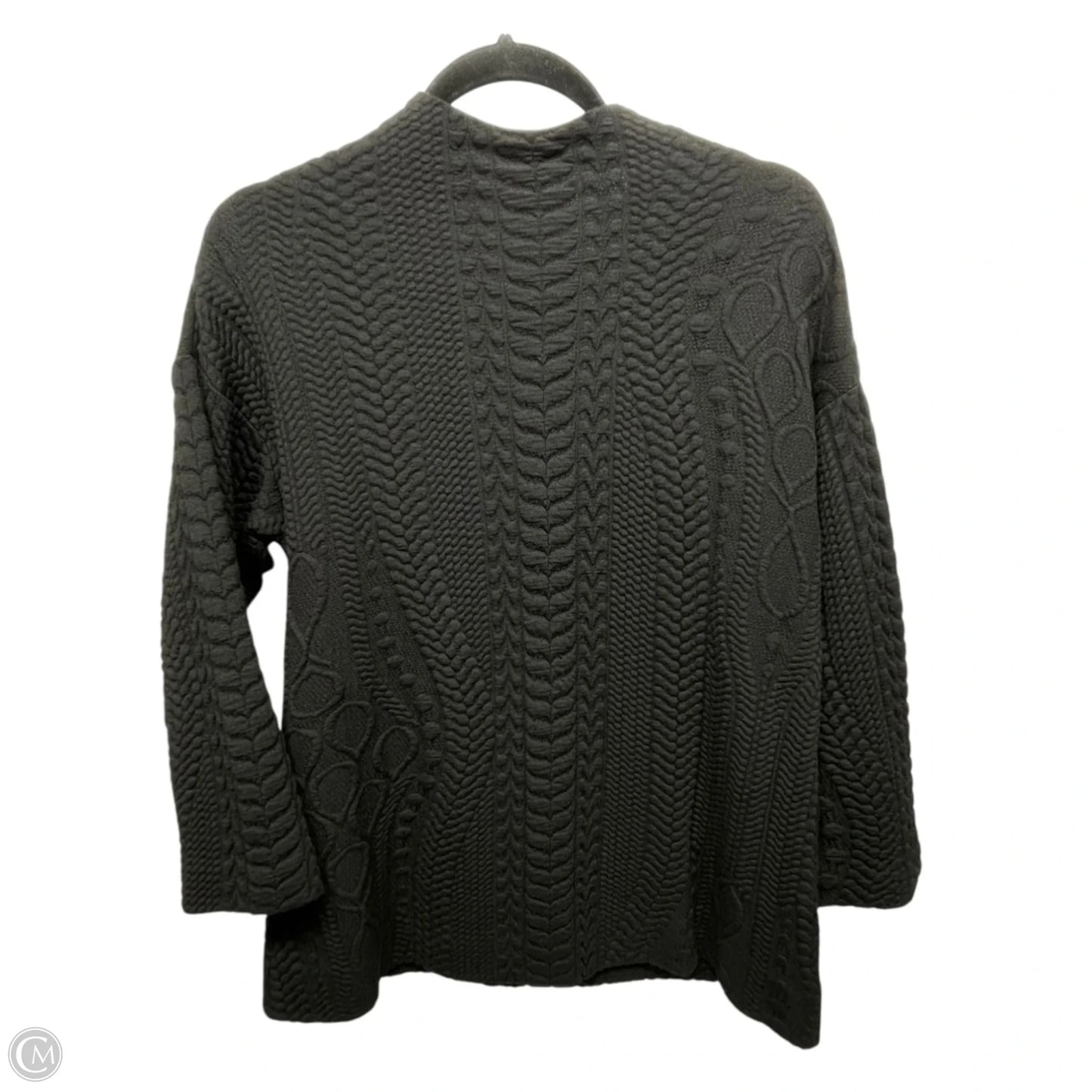 Top Long Sleeve By PAPERWHITE In Black & Gold, Size: S