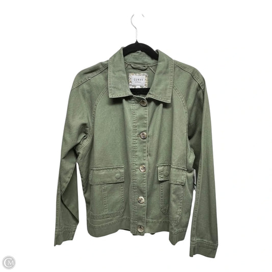 Jacket Denim By Curve Appeal In Green, Size: L