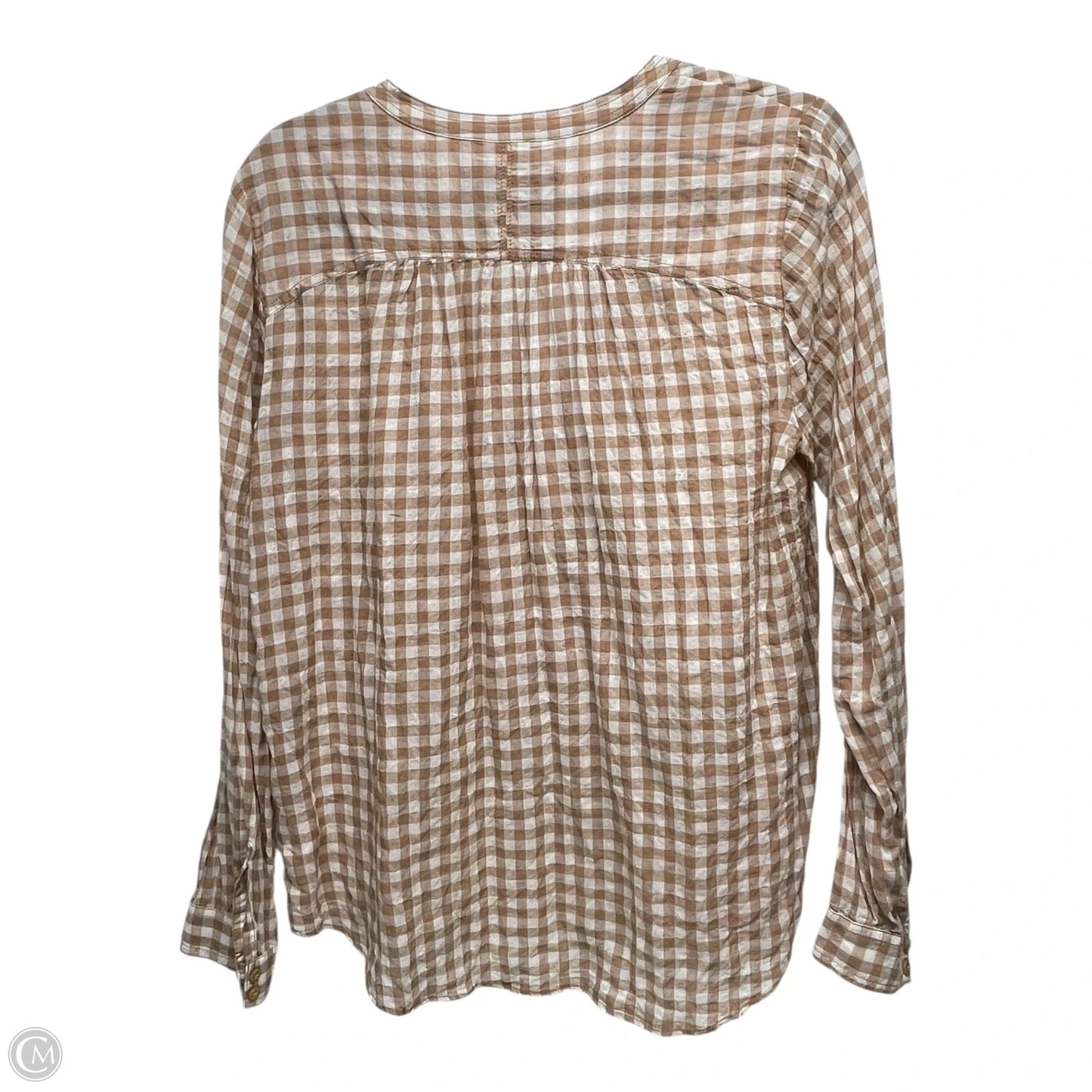 Top Long Sleeve By Pilcro In Plaid Pattern, Size: M