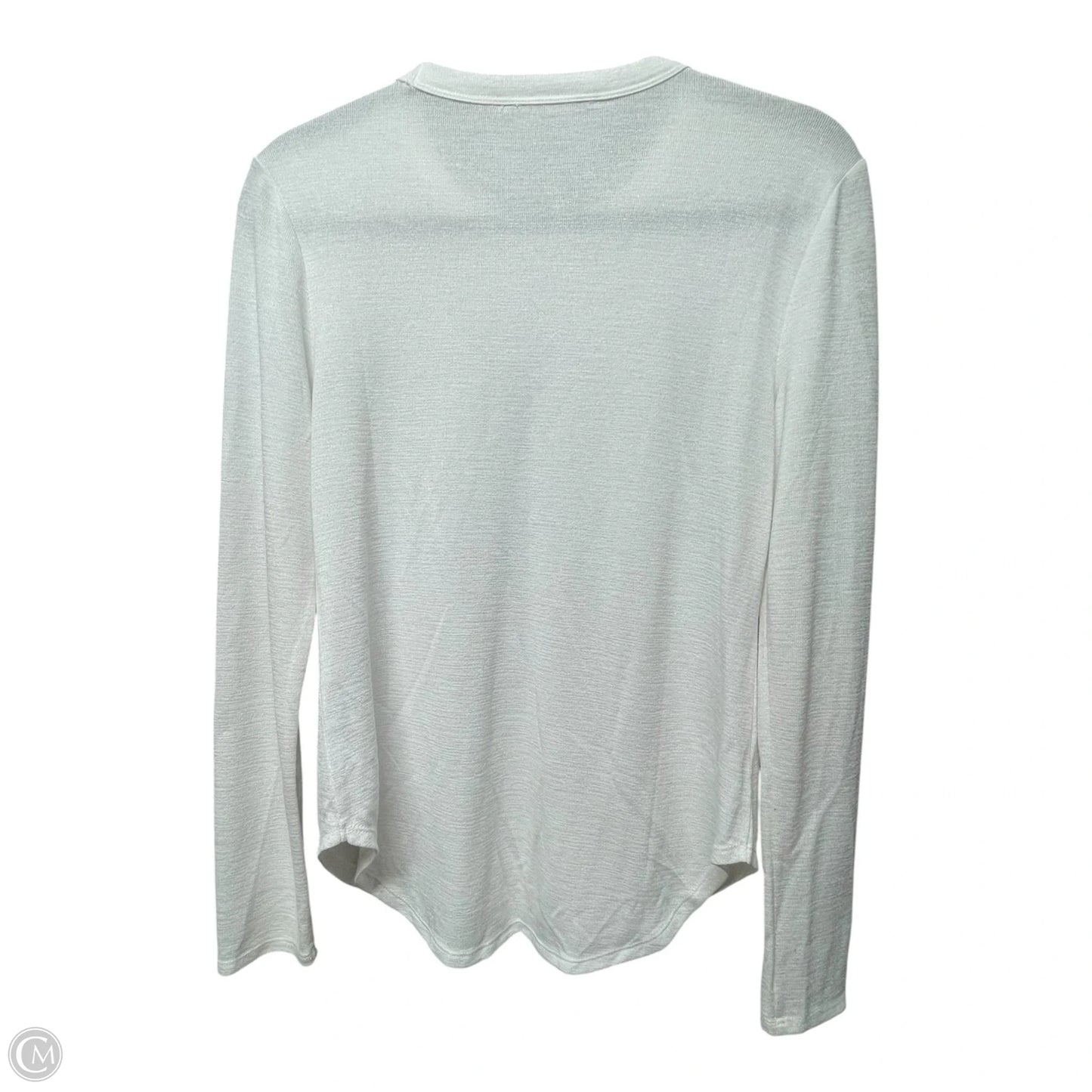 Top Long Sleeve By Banana Republic In White, Size: S
