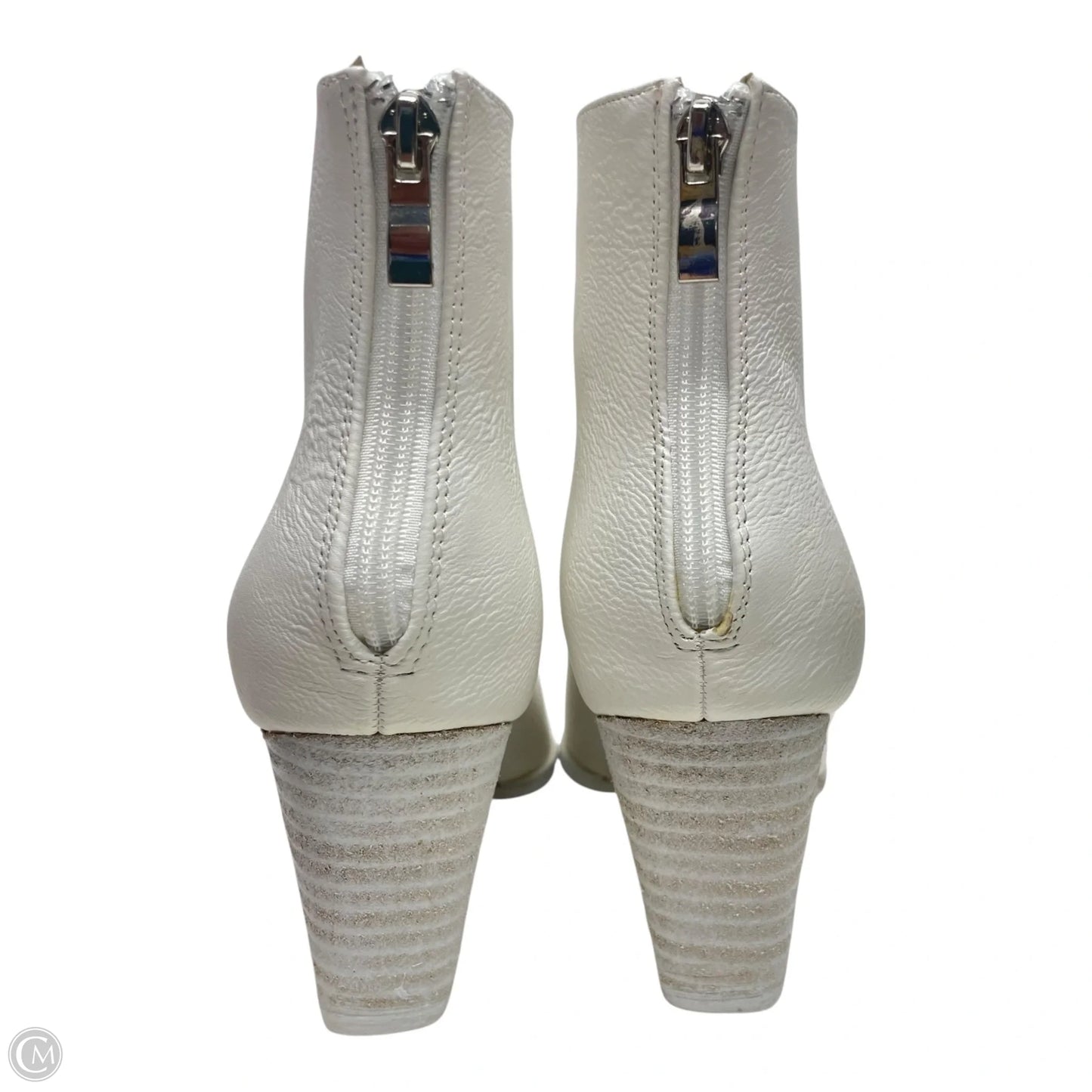 Boots Ankle Heels By BEAST FASHION  In White, Size: 10