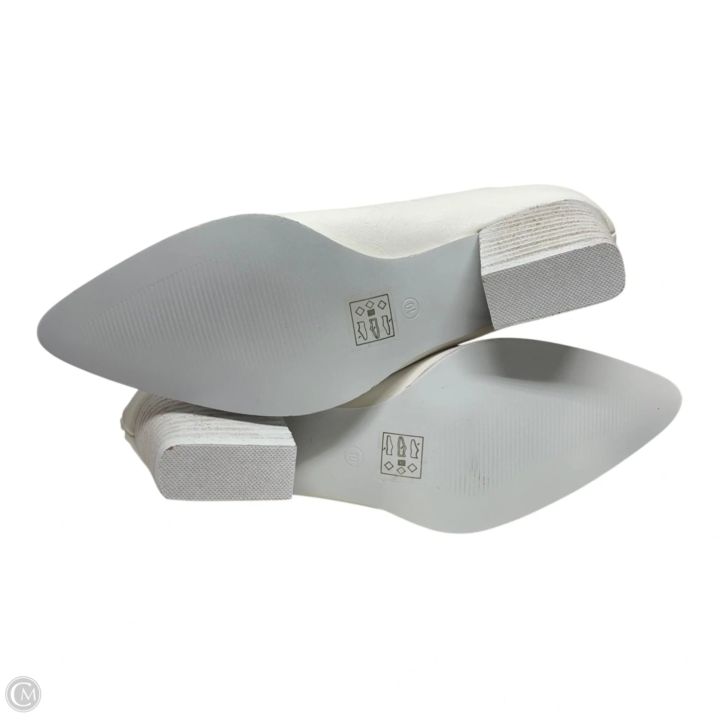 Boots Ankle Heels By BEAST FASHION  In White, Size: 10