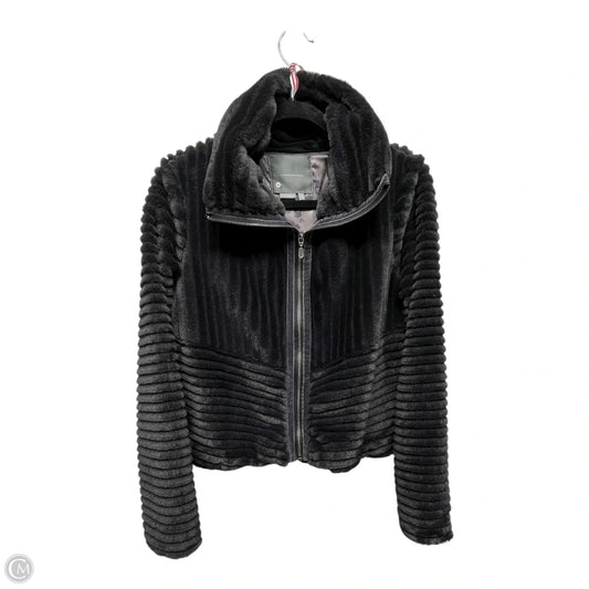 Jacket Faux Fur & Sherpa By Anthropologie In Black, Size: S
