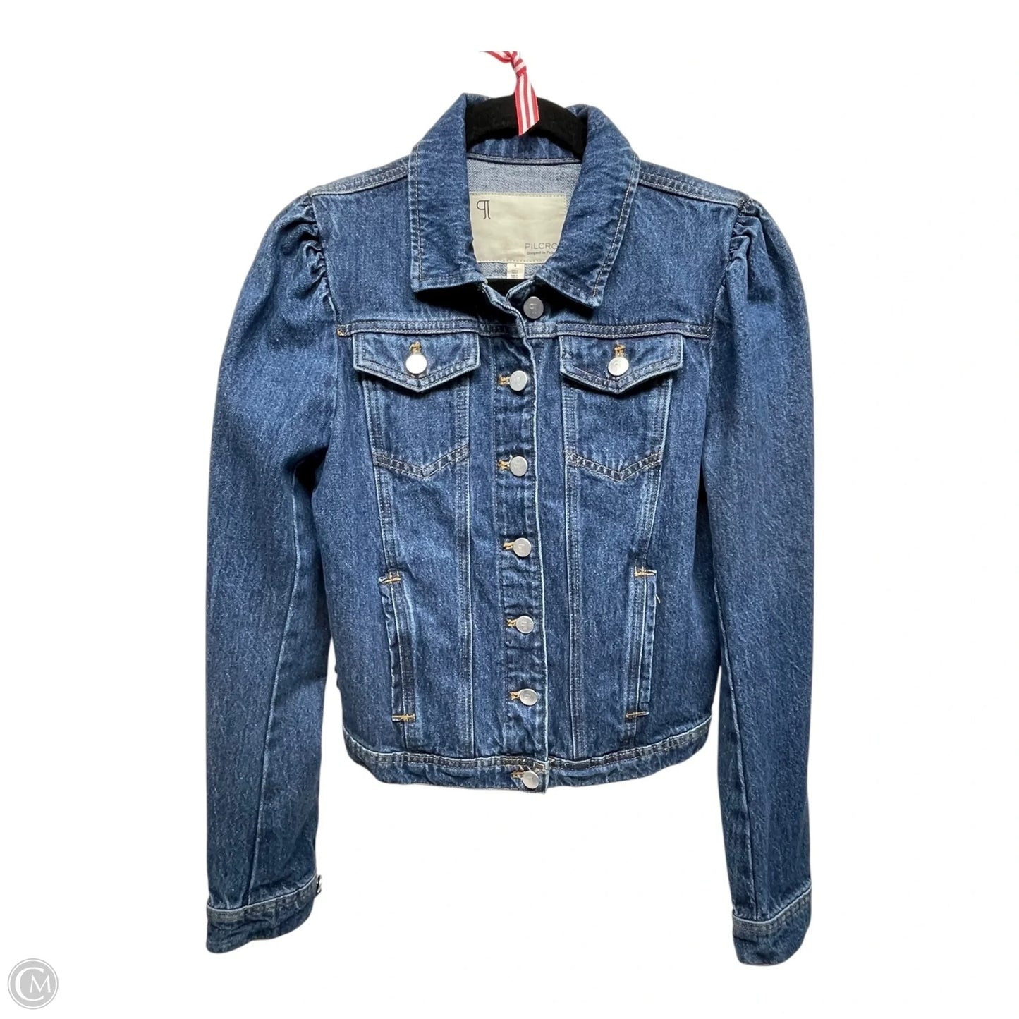 Jacket Denim By Pilcro In Blue, Size: S